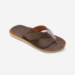 Japonki Carver męskie. Brązowe klapki i japonki męskie Quiksilver, z gumy. Za 149.99 zł.