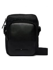 Tommy Hilfiger Saszetka Th Nylon Jaquard Mini Reporter AM0AM14412 Czarny. Czarne saszetki męskie Tommy Hilfiger, z nylonu. Za 369.99 zł.
