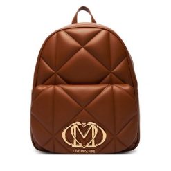Plecak LOVE MOSCHINO. Brązowe plecaki damskie Love Moschino, bez wzorów. Za 1,049.00 zł.