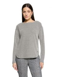 BETTY & CO Koszulka w kolorze biało-czarnym rozmiar: XXL. Białe bluzki damskie Betty & Co., xxl, bez wzorów, bez kołnierzyka. Za 134.95 zł.