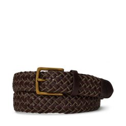 Pasek Polo Ralph Lauren. Brązowe paski męskie Polo Ralph Lauren, bez wzorów. Za 599.99 zł.