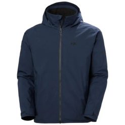 Kurtka wodoodporna z kapturem Helly Hansen HP Racing Lifaloft. Niebieskie kurtki męskie Helly Hansen, xl, bez wzorów, z materiału, klasyczne, z kapturem. Za 769.00 zł.