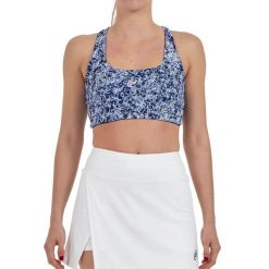 Top Bullpadel Pesga Mujer. Niebieskie topy sportowe damskie bullpadel, m, bez wzorów, bez ramiączek. Za 207.55 zł.