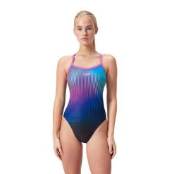 Strój pływacki jednoczęściowy Speedo Placement Digital Turnback. Czerwone stroje jednoczęściowe damskie Speedo, xl, bez wzorów. Za 199.99 zł.