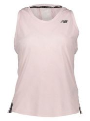 New Balance Top funkcyjny w kolorze jasnoróżowym rozmiar: M. Różowe topy damskie New Balance, m, bez wzorów, z materiału, bez kołnierzyka. Za 114.17 zł.