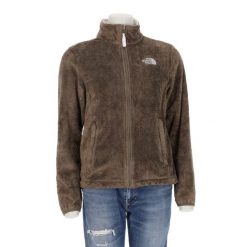 Second life - Kurtka polarowa Osito TNF dla kobiet - Jak nowy. Zielone kurtki damskie The North Face, m, bez wzorów, z materiału, bez kaptura. Za 211.46 zł.