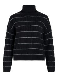 Vila Golf "Vizara" w kolorze czarnym rozmiar: M. Czarne golfy damskie Vila, m, bez wzorów, bez ramiączek. Za 78.47 zł.