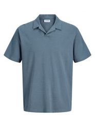 Jack & Jones Koszulka polo "Devin" w kolorze niebieskim rozmiar: M. Niebieskie koszulki polo męskie Jack & Jones, m, bez wzorów, z bawełny, bez ramiączek. Za 83.62 zł.