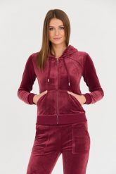JUICY COUTURE Bordowa bluza Robertson Hoodie. Czerwone bluzy bez kaptura damskie Juicy Couture, s. W wyprzedaży za 241.99 zł.
