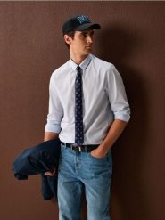 Krawat z nadrukiem w piki - wielobarwny. Krawaty i muchy męskie Sinsay, bez wzorów. Za 12.99 zł.