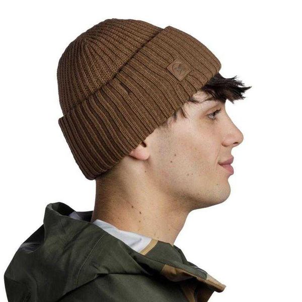 Czapka Rutger Dla Dorosłych Unisex. Brązowe czapki męskie Buff, bez wzorów, z bawełny. Za 210.99 zł.