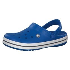 Crocs Crocband klapki letnie Caribbean Turquoise rozmiar 37.5. Niebieskie klapki damskie Crocs, bez wzorów, bez obcasa. Za 256.99 zł.
