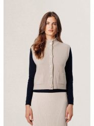 Rodier Kamizelka w kolorze beżowym rozmiar: M. Brązowe kamizelki damskie Rodier, m, z wełny. Za 253.45 zł.