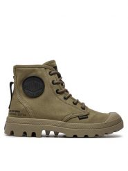 Palladium Trapery Pampa Hi Htg Supply 77356-308-M Zielony. Zielone buty zimowe męskie Palladium, z materiału, bez zapięcia. Za 389.99 zł.