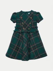 Abel & Lula Sukienka elegancka 5525 Zielony Regular Fit. Zielone sukienki dziewczęce Abel & Lula, bez wzorów, z syntetyku, eleganckie, bez ramiączek. Za 279.99 zł.