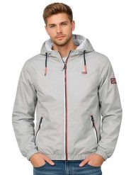 Geographical Norway Kurtka przejściowa "Bolby" w kolorze szarym rozmiar: M. Szare kurtki męskie Geographical Norway, m, bez wzorów, bez kaptura. Za 192.33 zł.