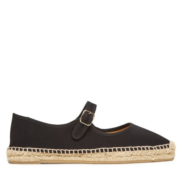 Espadryle Castañer. Czarne espadryle damskie Castañer, bez wzorów, bez obcasa. Za 529.99 zł.