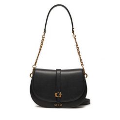 Torebka Guess. Czarne torebki wieczorowe Guess, z aplikacjami, wizytowe, bez kołnierzyka, bez ramiączek. Za 639.99 zł.