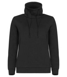 Clique Hobart Women bluza damska ze stójką z tkaniny air-layer – Black. Czarne bluzy bez kaptura damskie CLIQUE, m, z elastanu. Za 188.64 zł.