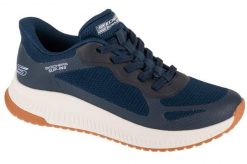Buty sportowe Sneakersy damskie, Slip-Ins: Bobs Squad 4 - Staple Look. Niebieskie buty sportowe na co dzień damskie Skechers, bez wzorów, z materiału, trekkingowe. Za 309.99 zł.