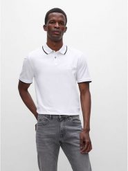 Hugo Boss Underwear Koszulka polo w kolorze białym rozmiar: M. Białe koszulki polo męskie Hugo Boss Underwear, m, bez wzorów, z bawełny, bez ramiączek. Za 230.95 zł.