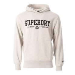 Bluza z kapturem Superdry Core Sport. Szare bluzy sportowe męskie Superdry., bez wzorów, casualowe, bez kołnierzyka, bez ramiączek. Za 375.90 zł.