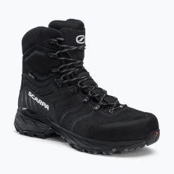 Buty trekkingowe SCARPA Rush Polar GTX. Czarne buty trekkingowe męskie Scarpa, z polaru, bez zapięcia, wspinaczkowe. Za 909.99 zł.