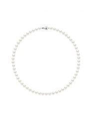 Mitzuko Naszyjnik perłowy w kolorze białym - dł. 42 cm rozmiar: onesize. Białe naszyjniki damskie Mitzuko, srebrne. Za 347.99 zł.
