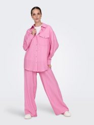 ONLY Bluzka w kolorze różowym rozmiar: XL. Różowe bluzki damskie Only, s, bez wzorów, z wiskozy, klasyczne, bez kołnierzyka, bez ramiączek. Za 104.99 zł.