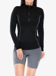 Bluza termoaktywna damska Sensor Merino Active Tee L/S Zip. Czarne bluzy bez kaptura damskie Sensor, l, z materiału. Za 344.99 zł.