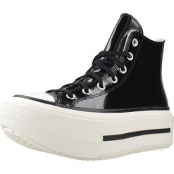 Buty CONVERSE CHUCK TAYLOR ALL STAR LIFT DOUBLE STACK PLATFORM PATENT LEATHER Cz. Czarne obuwie trekkingowe damskie Converse. Za 469.52 zł.