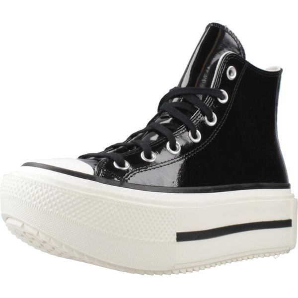 Buty sportowe Converse Chuck Taylor All Star Lift Double Stack. Czarne buty sportowe na co dzień męskie Converse, ze skóry ekologicznej, bez zapięcia, na fitness i siłownię. Za 590.00 zł.