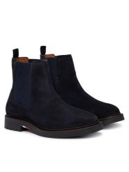 Tommy Hilfiger Sztyblety Corporate Casual Suede Chelsea FM0FM05952 Granatowy. Niebieskie sztyblety męskie Tommy Hilfiger, ze skóry, bez zapięcia. Za 649.99 zł.