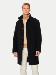 Tommy Hilfiger Płaszcz wełniany MW0MW37956 Czarny Regular Fit. Czarne płaszcze męskie Tommy Hilfiger, na zimę, m, bez wzorów, z wełny. Za 1,799.00 zł.