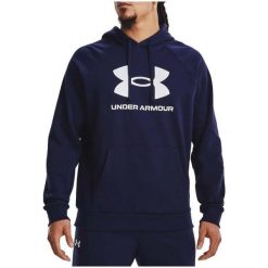 Bluza Męska Z Kapturem Nierozpinana Under Armour UA Rival Fleece Logo Xs. Niebieskie bluzy sportowe męskie Under Armour, bez wzorów, sportowe, bez kołnierzyka, bez ramiączek. W wyprzedaży za 157.99 zł.