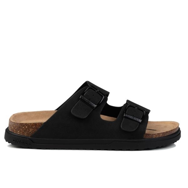 Klapki damskie sportowe O'NEILL SANDY SLIDER WOMEN LOW. Czarne klapki damskie O'neill, bez wzorów, z materiału, bez obcasa. Za 149.00 zł.