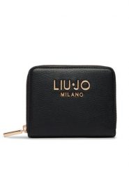 Liu Jo Portfel AA6156 E1012 Czarny. Czarne portfele damskie Liu Jo, bez wzorów, ze skóry. Za 259.99 zł.