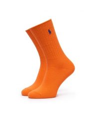 Polo Ralph Lauren Skarpety długie 455P10242011 Pomarańczowy. Brązowe skarpetki damskie Polo Ralph Lauren, bez wzorów, z bawełny. Za 89.99 zł.