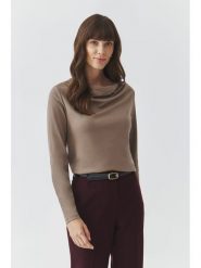 TATUUM Bluzka "Rita" w kolorze szarobrązowym rozmiar: XXL. Brązowe bluzki damskie Tatuum, xxl, bez wzorów, bez kołnierzyka, bez ramiączek. Za 91.34 zł.