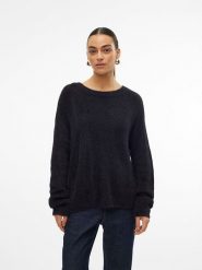 Vero Moda Sweter w kolorze czarnym rozmiar: L. Czarne swetry klasyczne damskie Vero Moda, l, bez kołnierzyka. Za 86.99 zł.