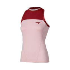 Koszulka tenisowa damska Mizuno Stargazer Tank Top. Czerwone topy sportowe damskie Mizuno, xs, bez wzorów, z materiału, bez ramiączek. Za 242.85 zł.
