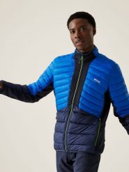 Regatta Kurtka hybrydowa "Leedre" w kolorze niebieskim rozmiar: XXL. Niebieskie kurtki outdoor męskie Regatta, xxl, bez wzorów, z materiału, bez kaptura. Za 185.45 zł.