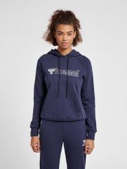 Damska bluza z kapturem Hummel Noni 2.0. Niebieskie bluzy z kapturem damskie HUMMEL, na wiosnę, xs, z bawełny. Za 252.50 zł.