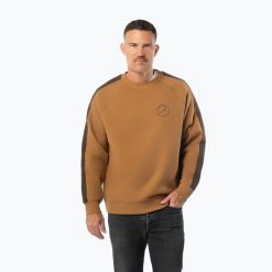 Bluza męska Pitbull San Diego Ca Crewneck. Żółte bluzy bez kaptura męskie PITBULL, l, z bawełny. Za 159.99 zł.