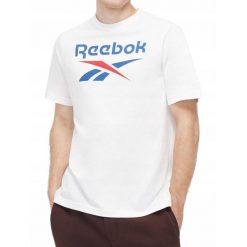 KOSZULKA REEBOK męska 100071175 biała sportowa bawełniana t-shirt L. Białe t-shirty męskie Reebok, l, bez wzorów, z bawełny, bez kołnierzyka. Za 99.00 zł.