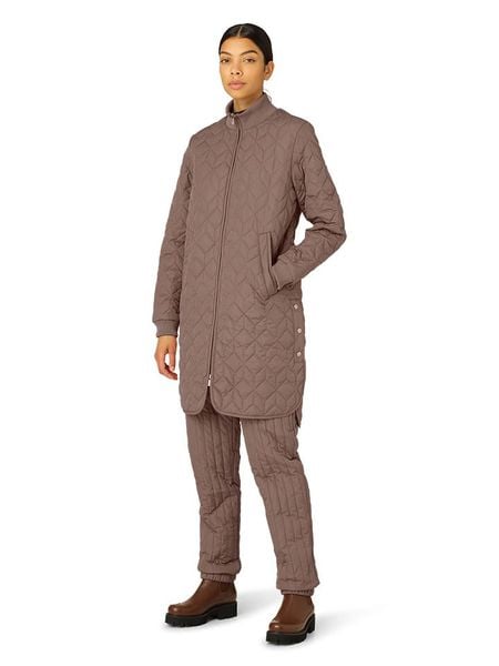 Ilse Jacobsen Płaszcz pikowany w kolorze brązowym rozmiar: 42. Brązowe płaszcze damskie Ilse Jacobsen, bez wzorów. Za 226.10 zł.