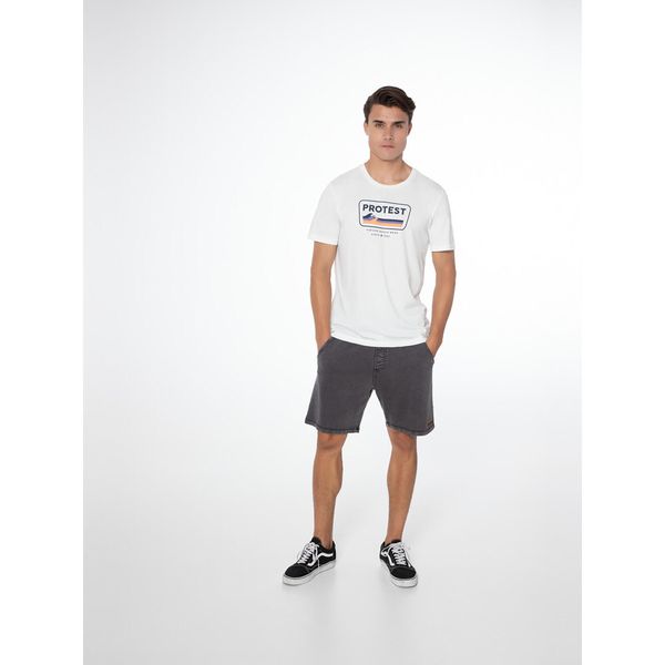 Koszulka męska Protest PRTCAARLO t-shirt. Białe t-shirty męskie Protest, m, bez wzorów, bez kołnierzyka. W wyprzedaży za 79.90 zł.