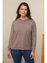 Soft Cashmere Sweter w kolorze szarobrązowym rozmiar: 34/36. Brązowe swetry klasyczne damskie Soft Cashmere, bez kołnierzyka. Za 140.53 zł.