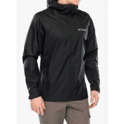 Kurtka przeciwdeszczowa męska Columbia Inner Limits III Jacket. Czarne kurtki męskie Columbia, m, bez wzorów, sportowe, bez kaptura. Za 419.00 zł.