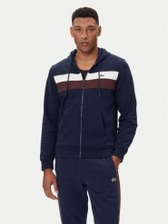 Lacoste Bluza SH5913 Granatowy Regular Fit. Niebieskie bluzy bez kaptura męskie Lacoste, m, z bawełny. Za 479.99 zł.